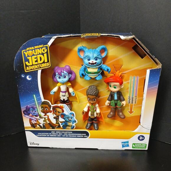 Lot of 3 Star Wars Young Jedi Adventures Toys, Packaging Damaged, Kai & Friends - Picture 5 of 8